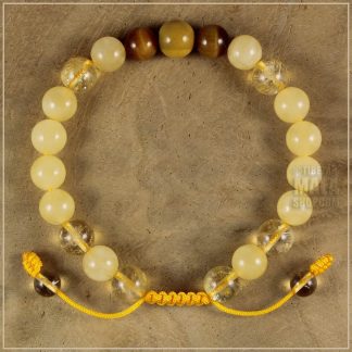 yellow beaded bracelet