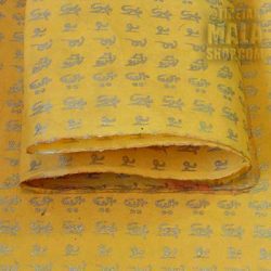 yellow lokta paper gift wrap